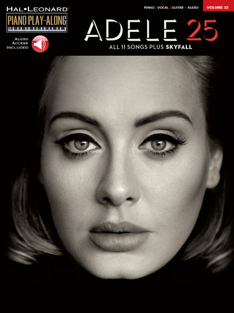 Adele 25 Piano Play Along Volume 32 BK/OLA