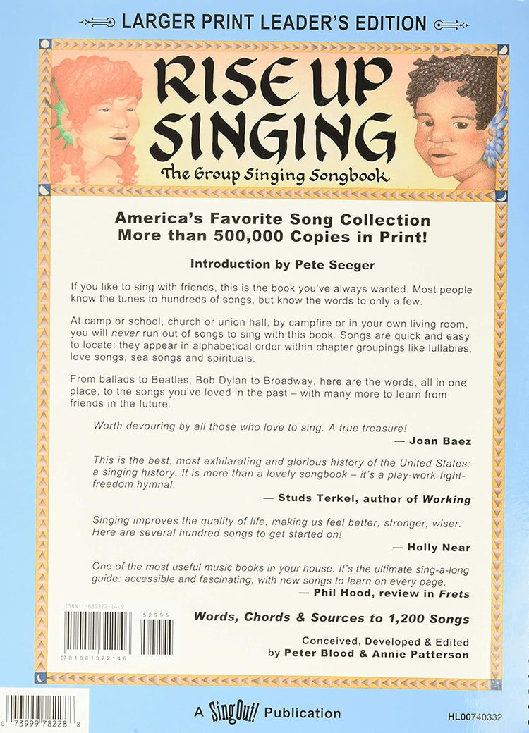 Rise Up Singing The Group Singing Songbook Large Print