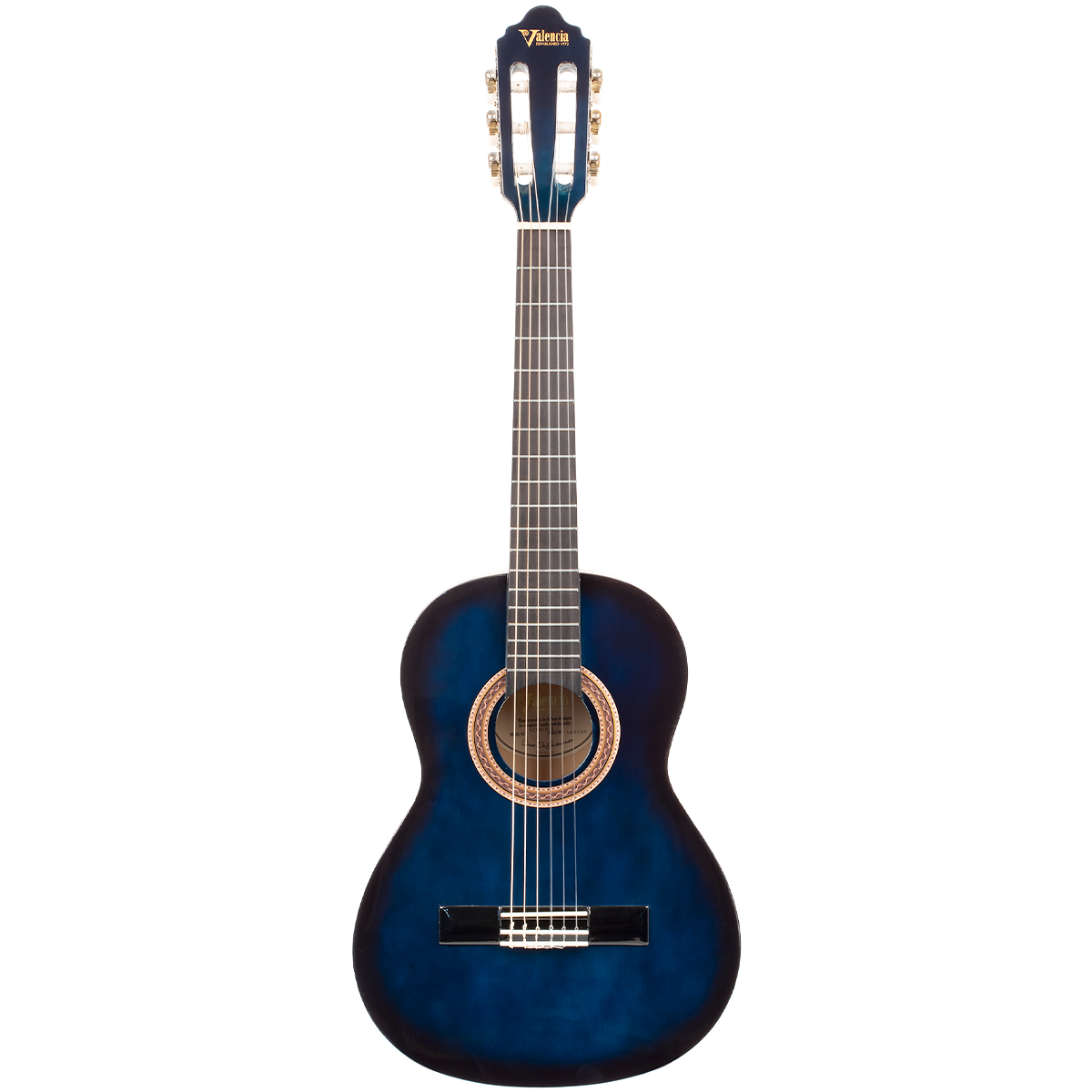 Valencia Series 100 1/2 Size Classical Guitar in Blue Sunburst