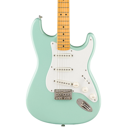 Squier Classic Vibe '50s Stratocaster HT Electric Guitar, Maple Fingerboard in Surf Green