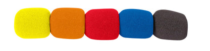 Ams Bag Of 5 Mic Windshields In Assorted Colours