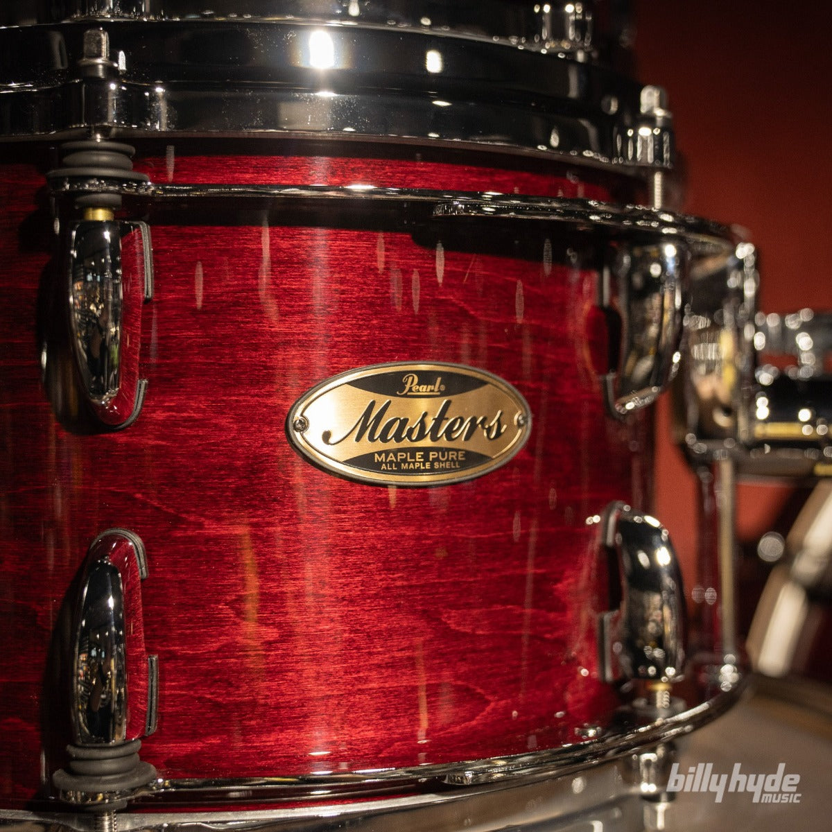 Pearl Masters Maple Pure 4-Piece 22" Shell Pack in Wine Red
