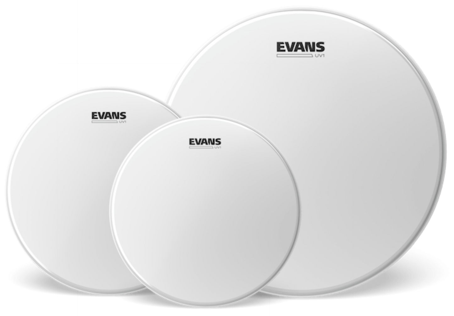 Evans UV1 Coated Fusion Pack 10", 12" and 14" & Evans 14" UV1 Coated Snare Batter