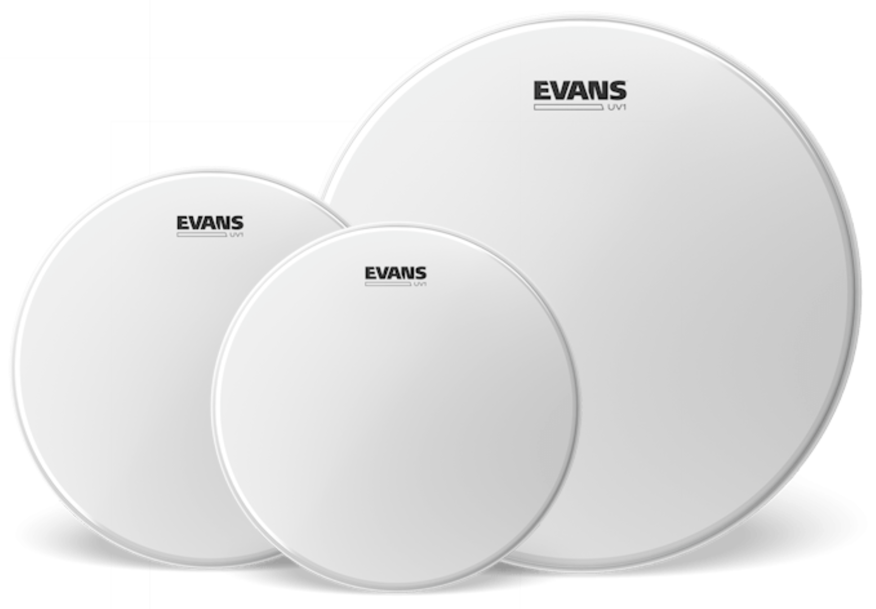 Evans UV1 Coated Fusion Pack 10", 12" and 14" & Evans 14" UV1 Coated Snare Batter