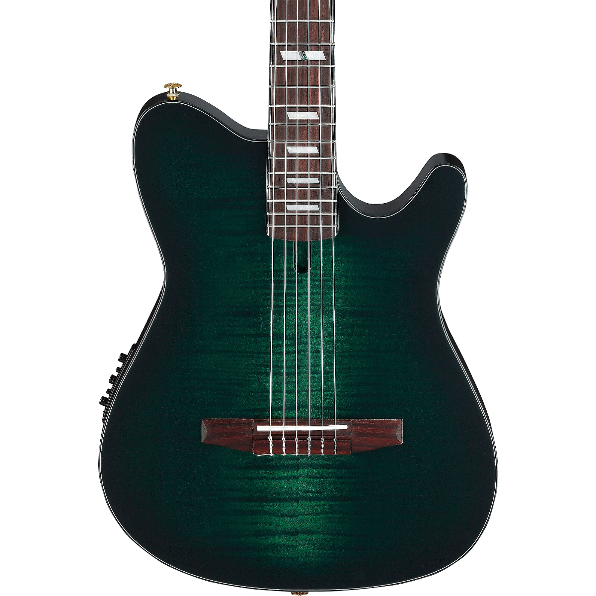 Ibanez FRH20FMN Electric Nylon String in Deep Emerald Green Low Gloss