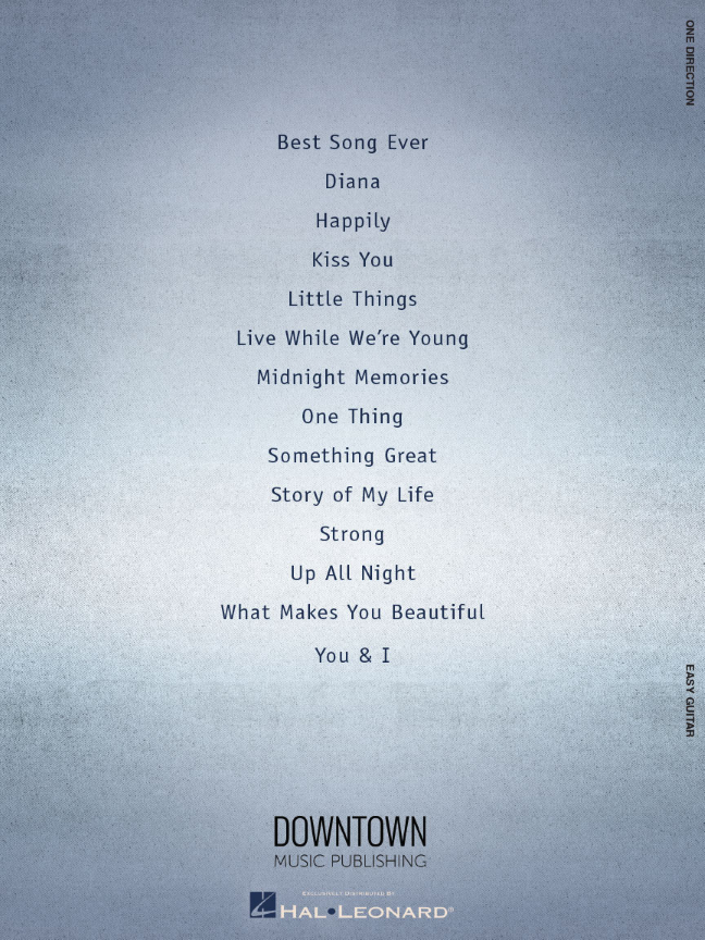 One Direction Easy Guitar Tab