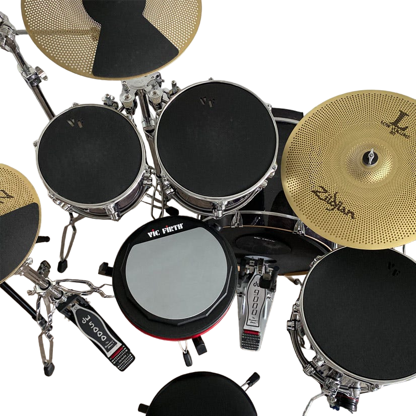 Vic Firth Drum & Cymbal Mute PrePack 10"/12"/14"/16"/22" Hi Hat and Cymbals 2