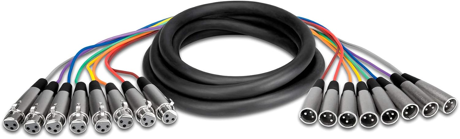 Hosa XLR805 Balanced Snake XLR3F to XLR3M 16.5 Feet