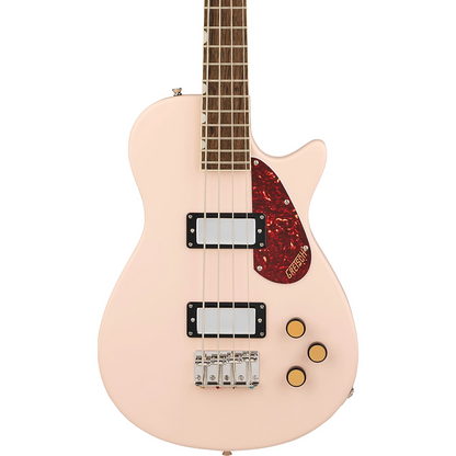 Gretsch Streamliner Jet Club Bass Single Cut Bass Guitar in Shell Pink