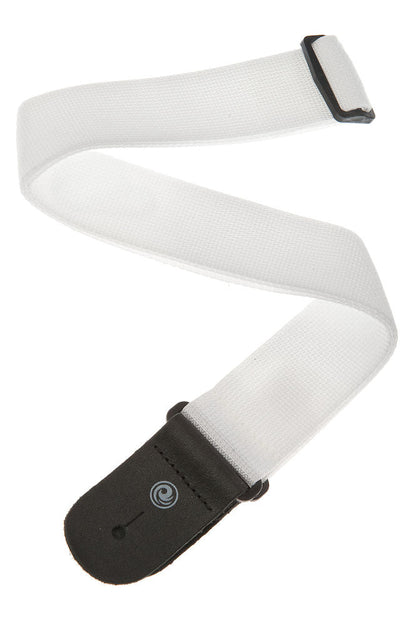 D'Addario Polypropylene Guitar Strap in White