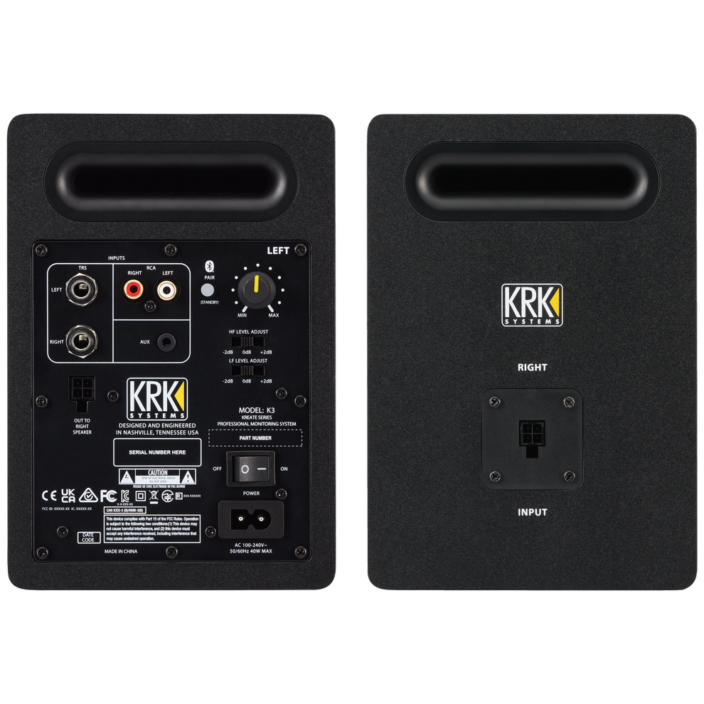 KRK Kreate 3 Active 3" Two-Way Studio Reference Monitors (Pair)