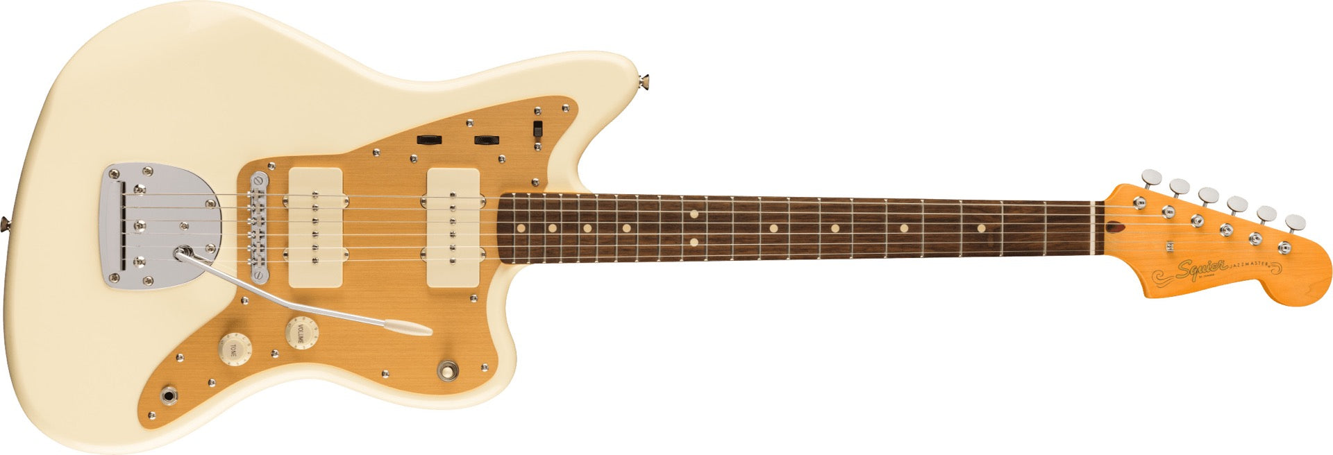 Squier J Mascis Jazzmaster, Laurel Fingerboard in Vintage White