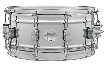 PDP Concept Series 6.5" x 14" Chrome Over Steel Metal Snare Drum