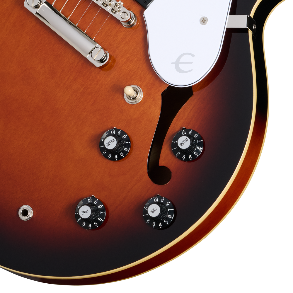 Epiphone Bonehead Riviera in Dark Tobacco Sunburst