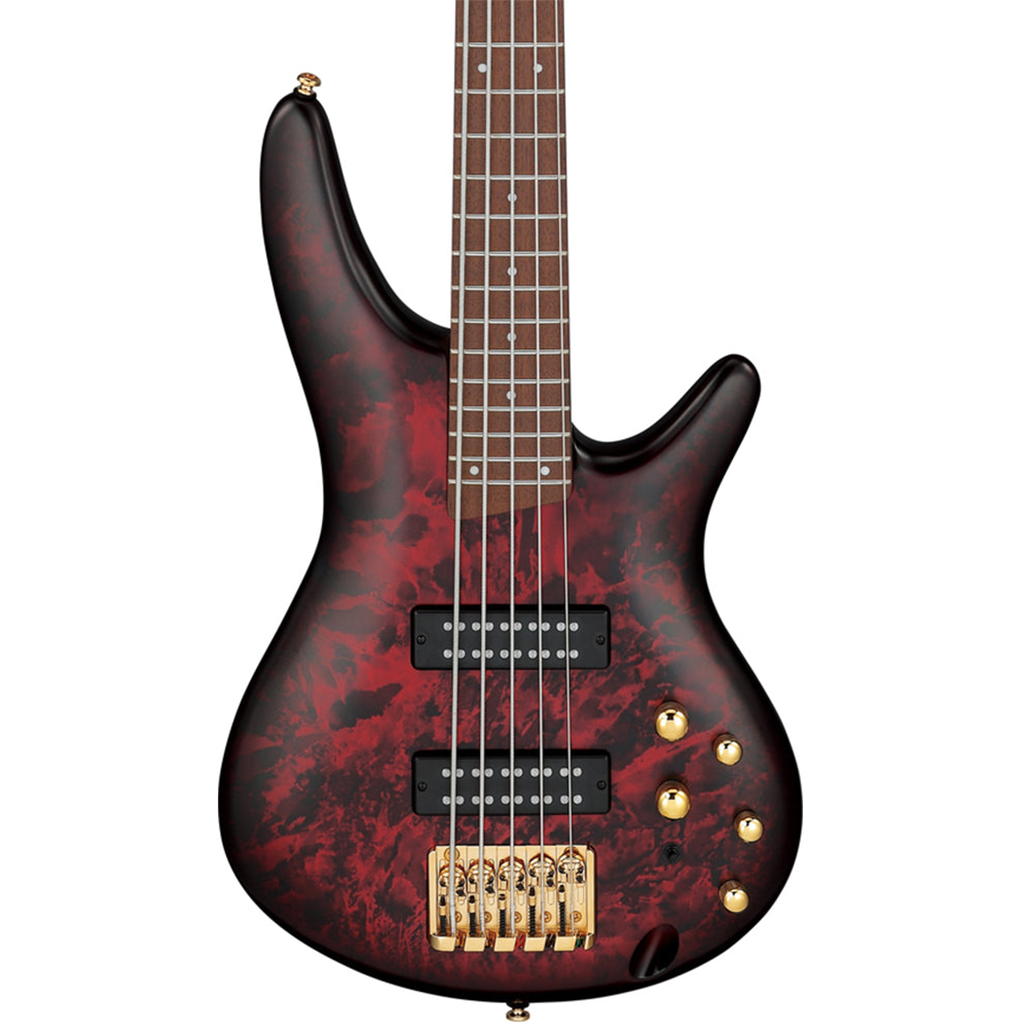 Ibanez SR305EDX 5 String Electric Bass in Wine Red Frozen Matte