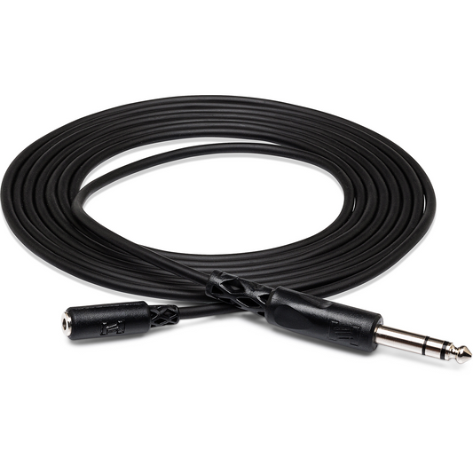 HOSA MHE310 Headphone Adapter Cable 3.5 MM TRS TO 1/4 IN TRS, 10 FT / 3M