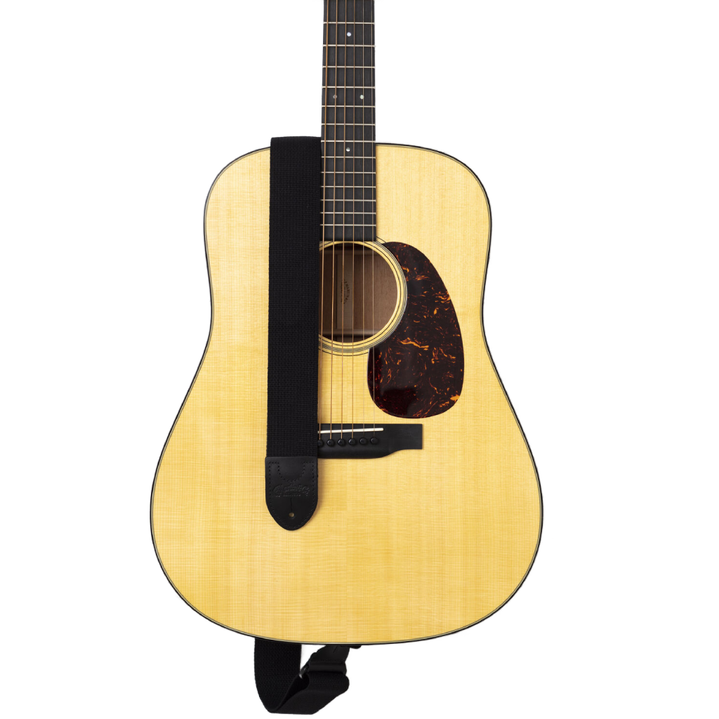 Martin Basic Cotton Weave Pick Holder Strap in Black