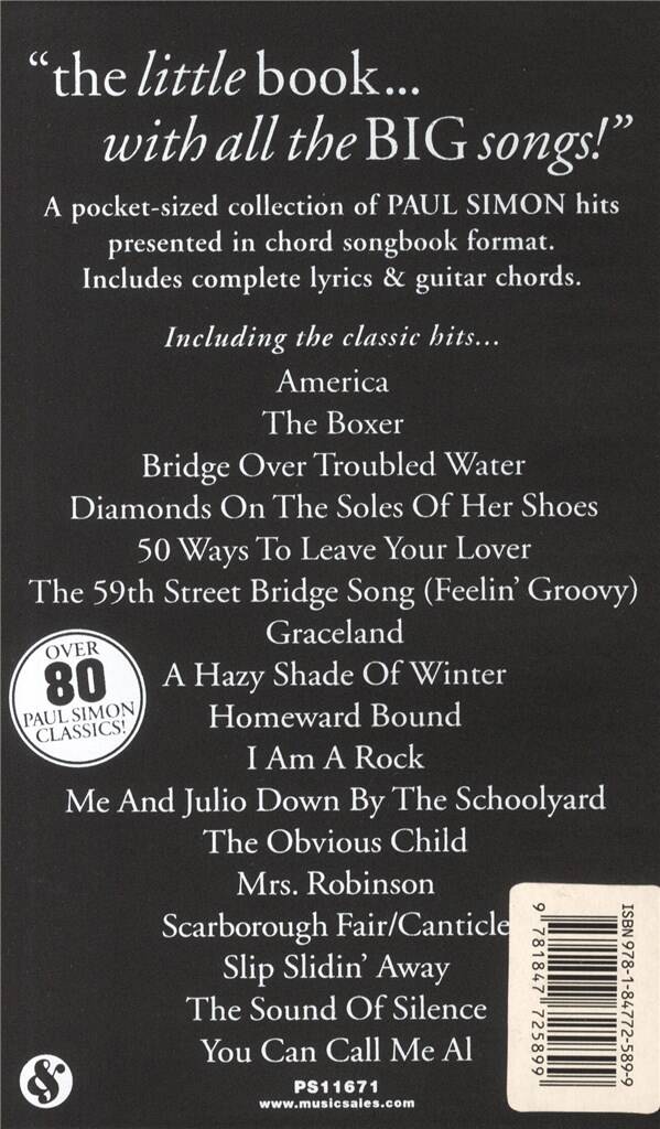 The Little Black Songbook Of Paul Simon