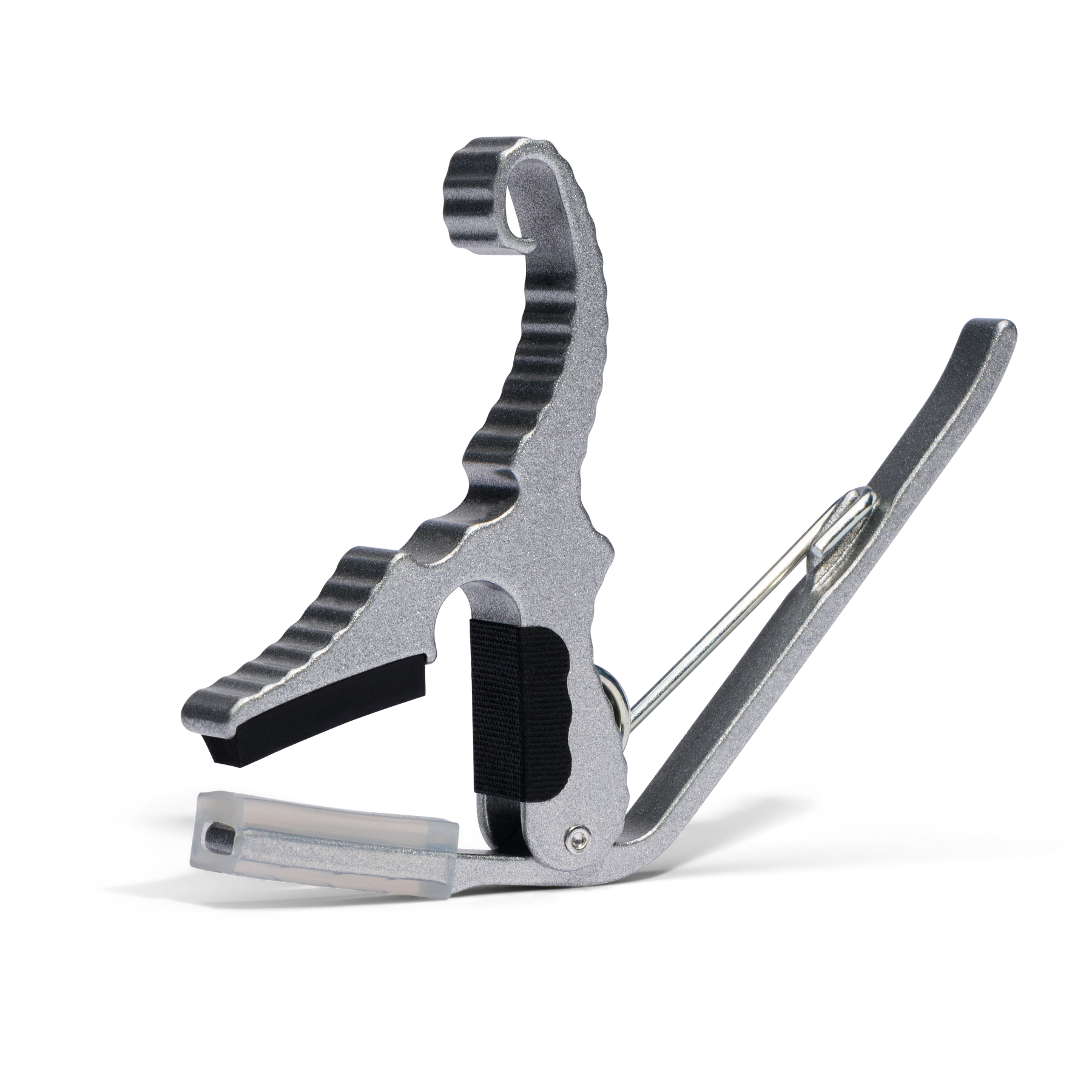 Kyser Quick Change Short Cut 3 String Partial Guitar Capo in Silver