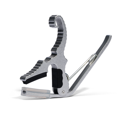 Kyser Quick Change Short Cut 3 String Partial Guitar Capo in Silver