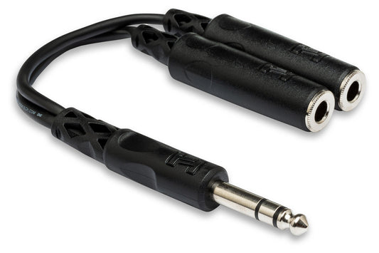 Hosa YPP-118 1/4" TRS to Dual 1/4" TRSF Y Cable (YPP118)