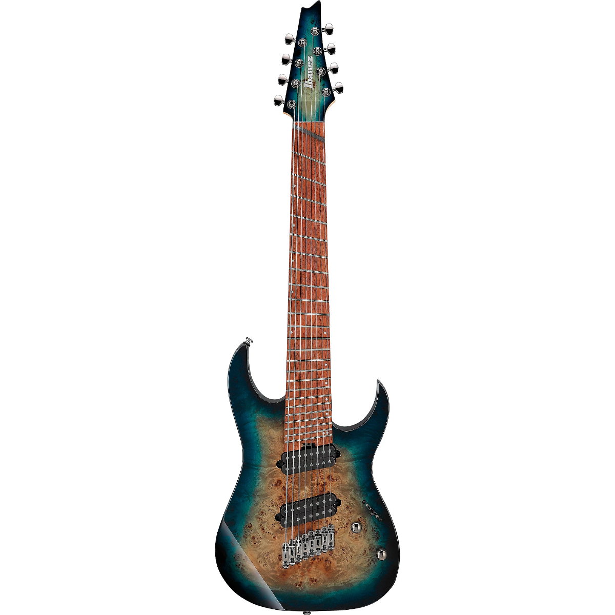 Ibanez RGMS8PB 8 String Electric Guitar in Cosmic Blue Starburst