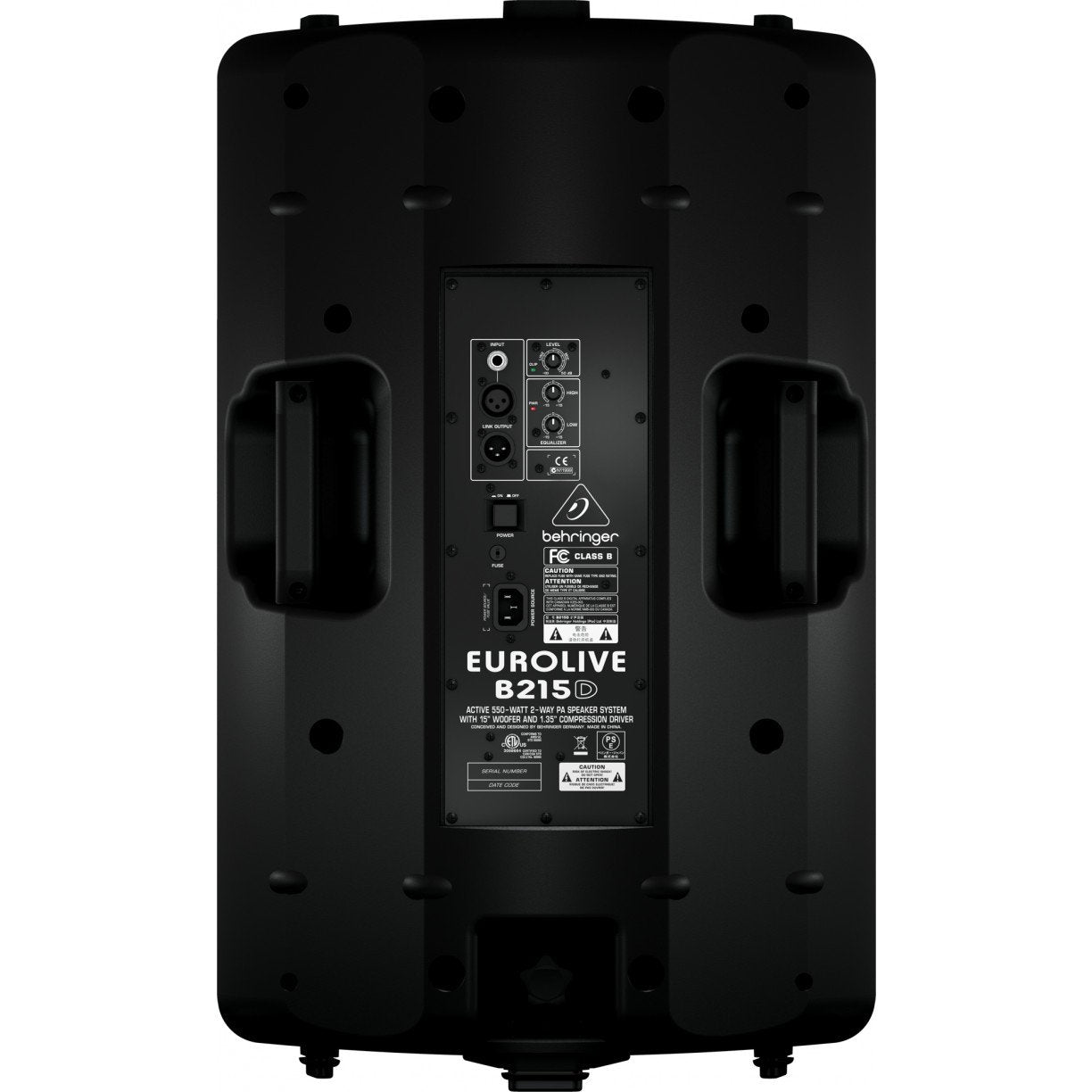 Behringer B215D Active 550W 2 Way 15" PA Speaker