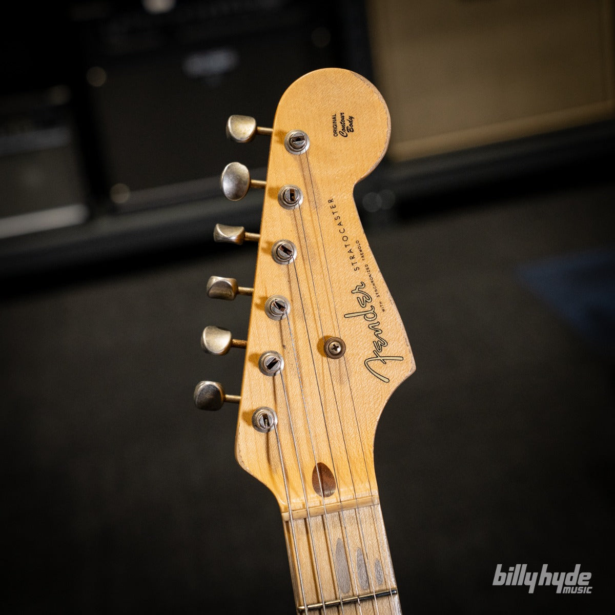 Fender Custom Shop Limited Edition 70th Anniversary 1954 Stratocaster Heavy Relic Electric Guitar in Wide-Fade 2-Color Sunburst