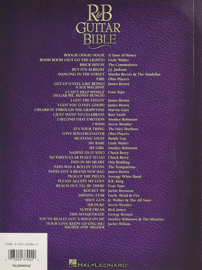 R & B Guitar Bible Recorded Version Guitar Tab