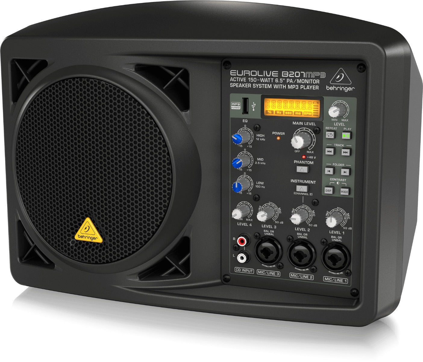 Behringer Eurolive B207MP3 Active 150W 6.5" PA and Monitor Speaker
