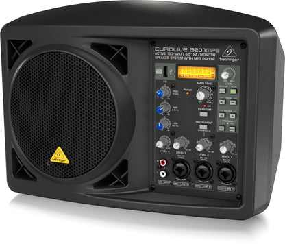 Behringer Eurolive B207MP3 Active 150W 6.5" PA and Monitor Speaker