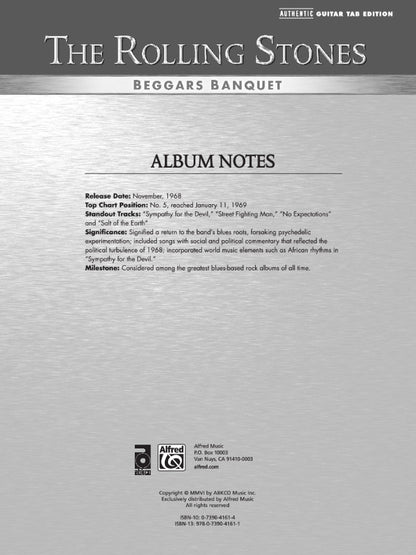 The Rolling Stones Beggars Banquet PVG