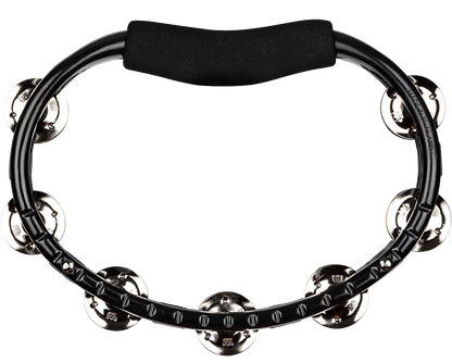Meinl Percussion TMT1BK Traditional ABS Series Hand Held Molded ABS Tambourine Nickel Plated Steel Jingles in Black
