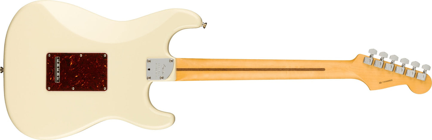 Fender American Professional II Stratocaster Left Hand, Maple Fingerboard in Olympic White
