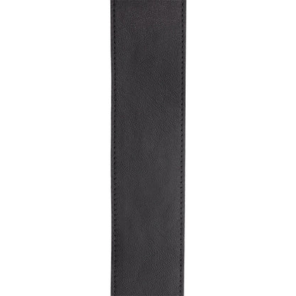 D'Addario 2.5" Comfort Leather Auto Lock Guitar Strap in Black