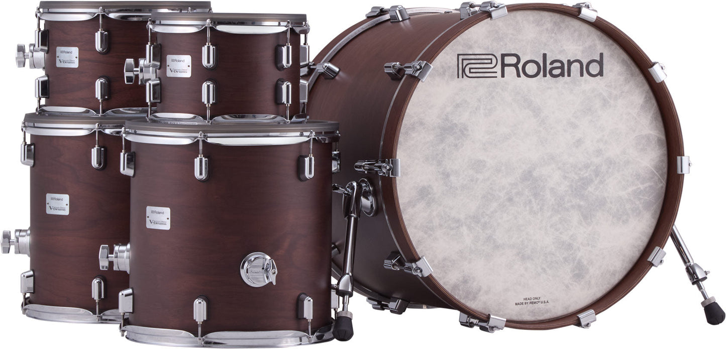 Roland VAD716 V-Drums Acoustic Design Kit in Satin Walnut