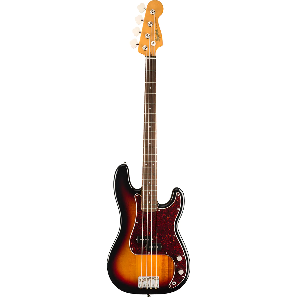Squier Classic Vibe '60s Precision Bass, Indian Laurel Fingerboard in 3 Colour Sunburst