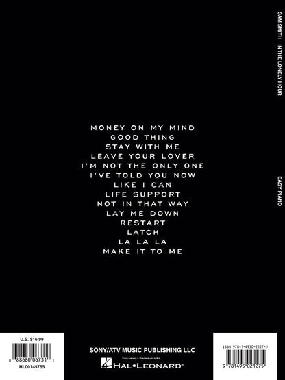 Sam Smith In The Lonely Hour Easy Piano