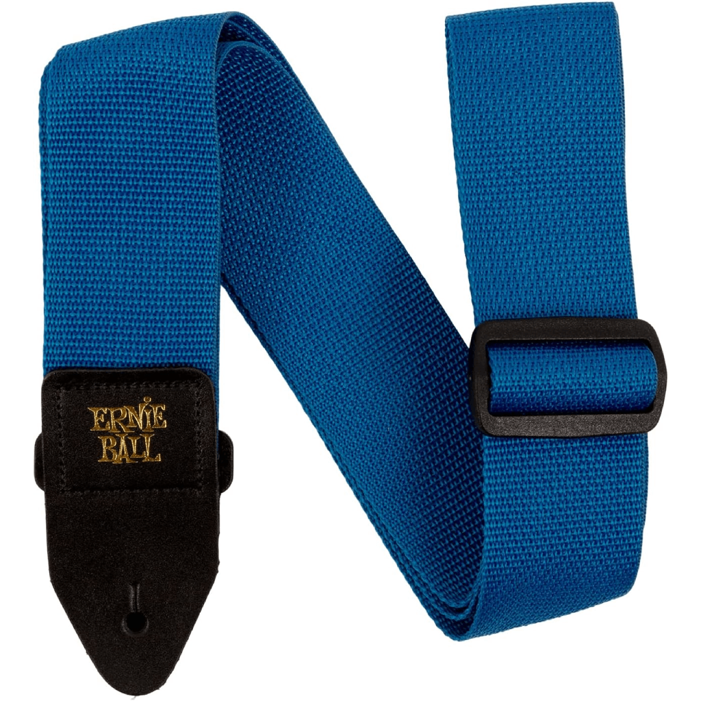 Ernie Ball Polypro Guitar Or Bass Strap in Pearl Blue & Black
