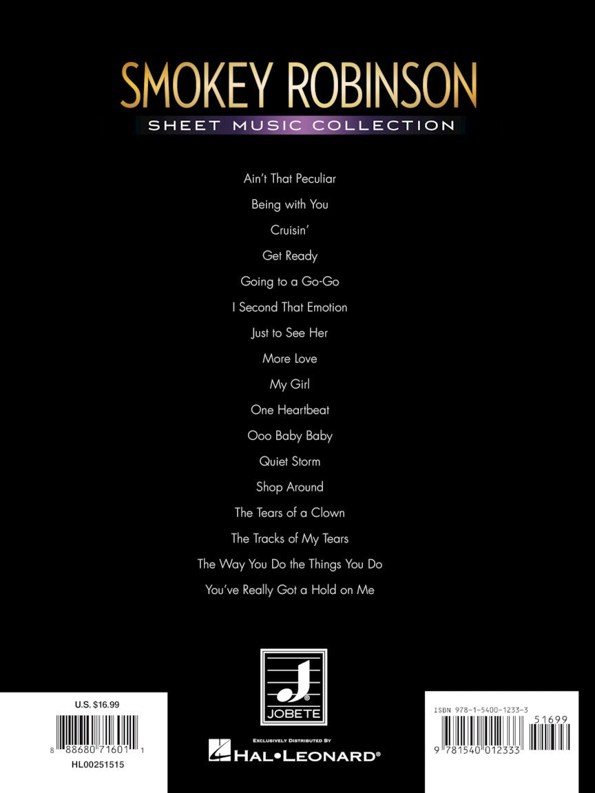 Smokey Robinson Sheet Music Collection PVG