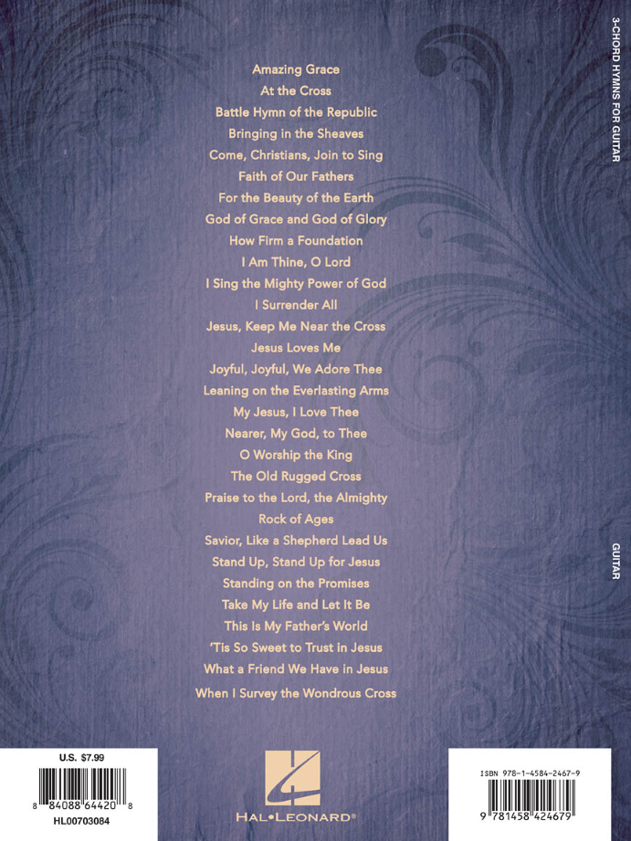 Three Chord Hymns for Guitar Tab