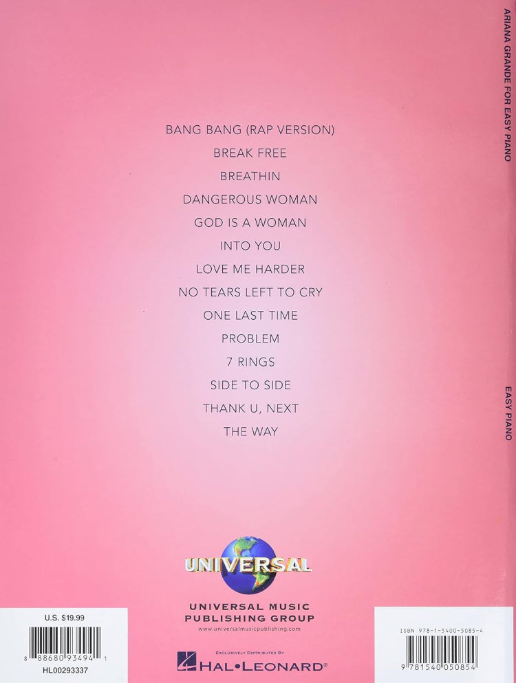 Ariana Grande For Easy Piano
