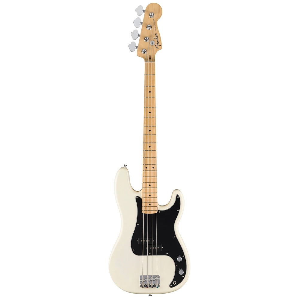 Fender Standard Precision Bass, Maple Fingerboard in Olympic White