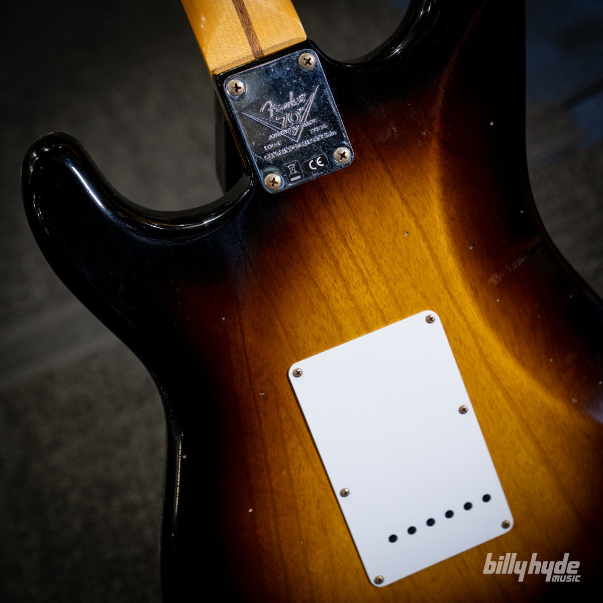 Fender Custom Shop Limited Edition 70th Anniversary 1954 Stratocaster Journeyman Relic Electric Guitar in Wide-Fade 2-Color Sunburst
