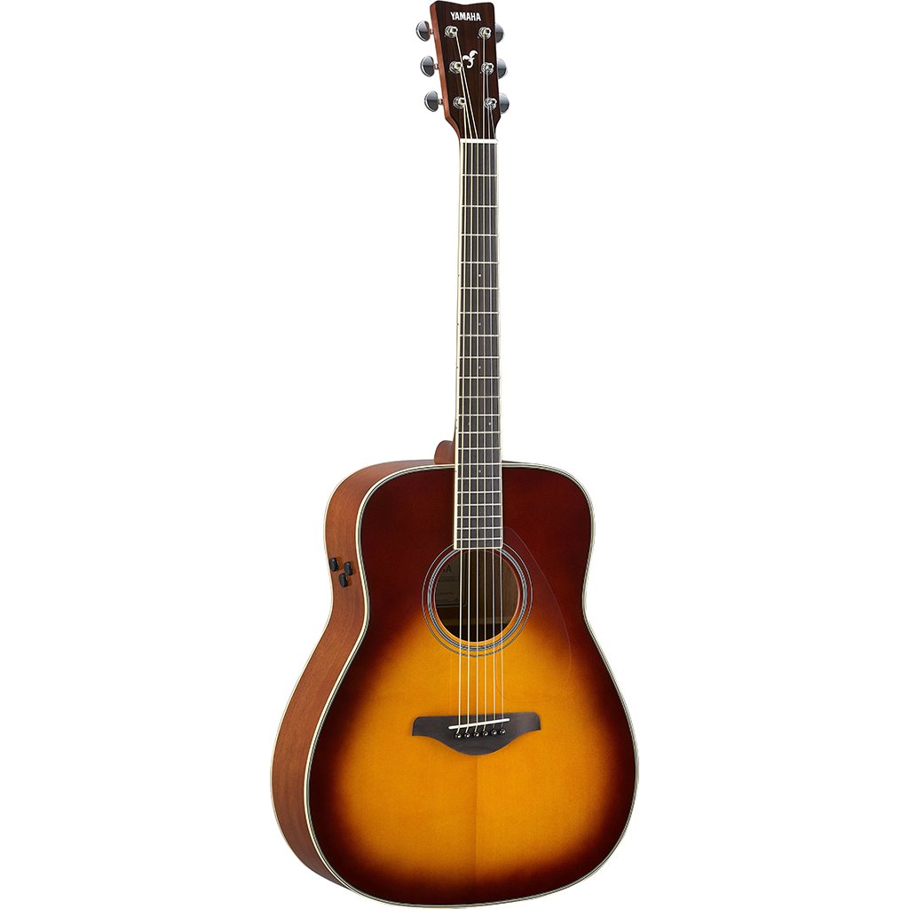Yamaha FG-TA TransAcoustic Dreadnaught Guitar in Brown Sunburst