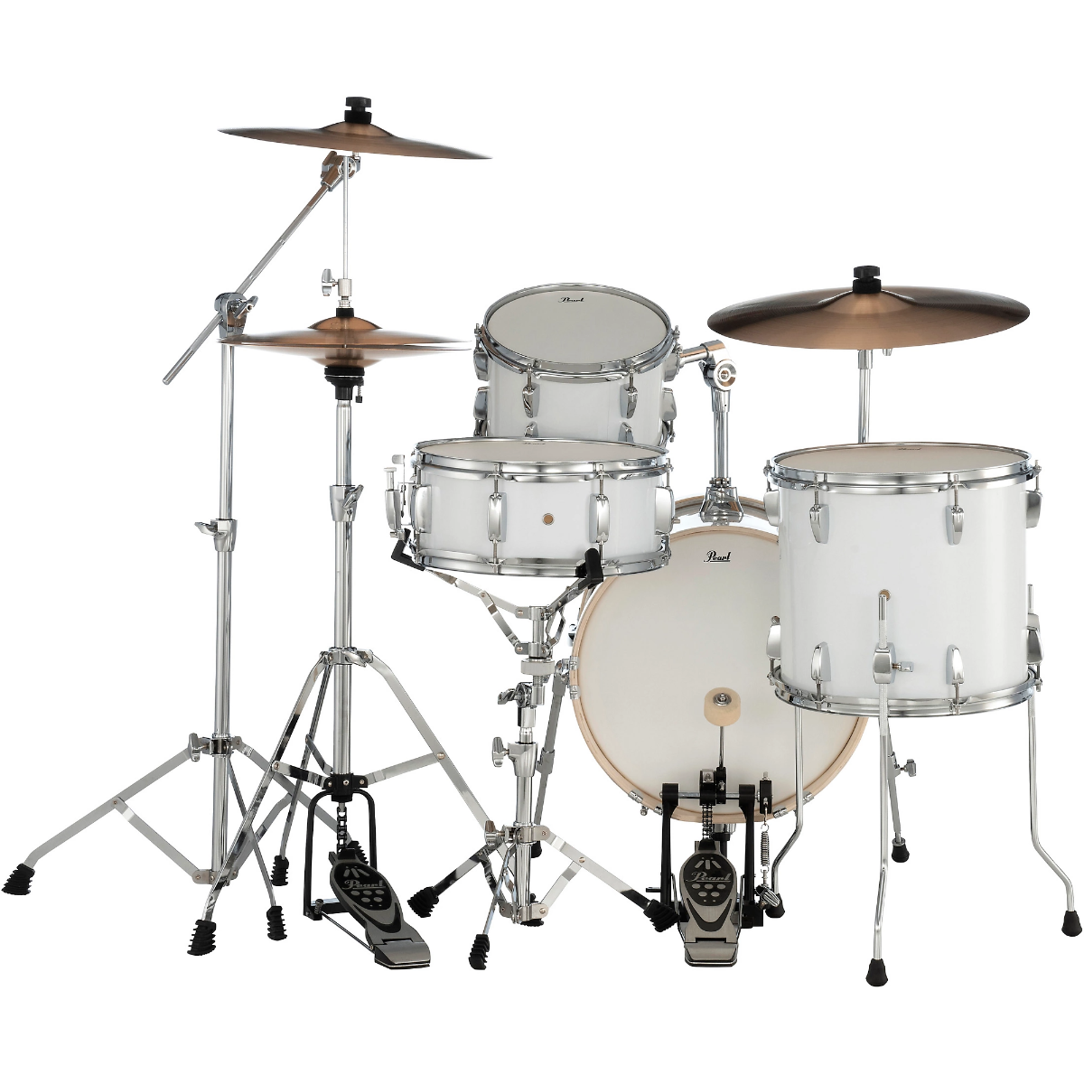 Pearl Midtown 4-Piece Compact Drum Kit in Pure White