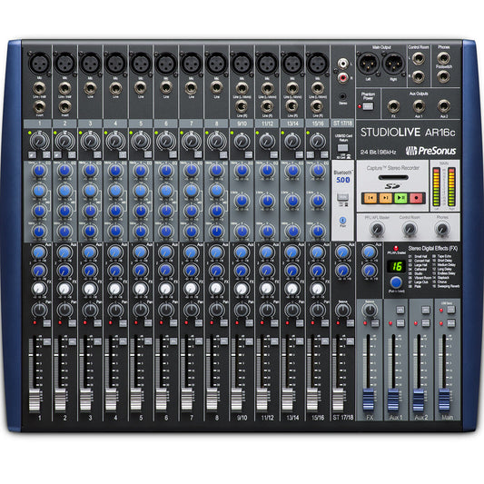 PreSonus StudioLive AR16c 16 channel USB C Compatible Audio Interface / Mixer / Recorder