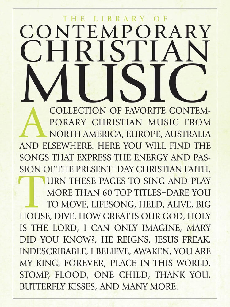 The Library of Contemporary Christian Music PVG