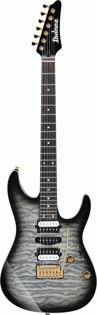 Ibanez AZ47P1QM in Black Ice Burst