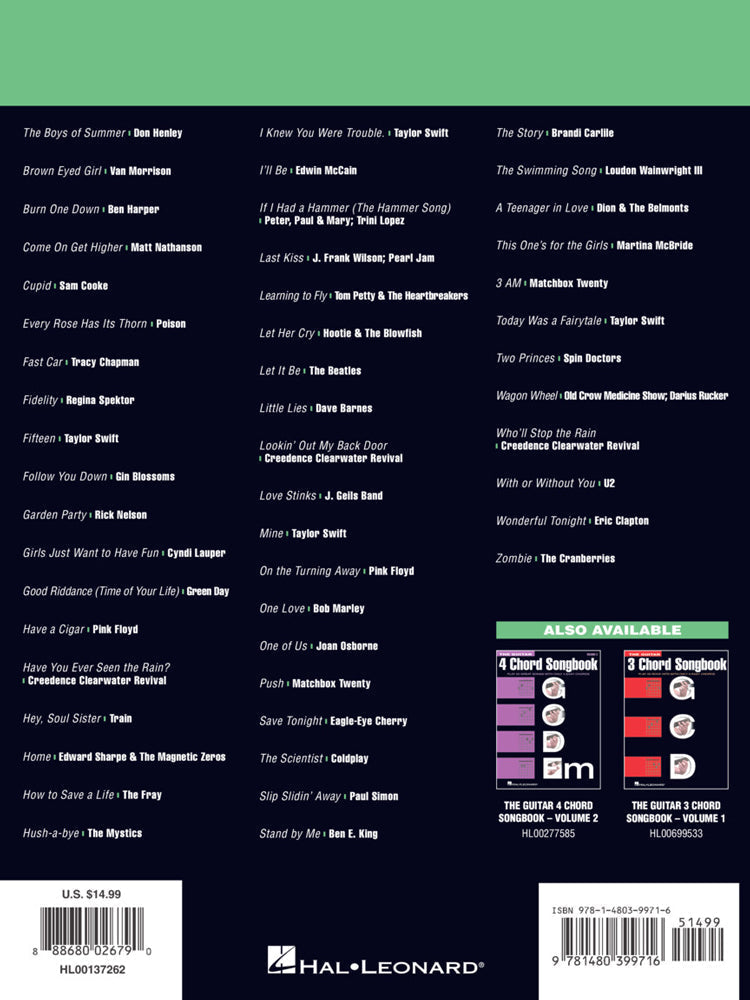 The Guitar 4-Chord Songbook G-C-D-Em Guitar Tab